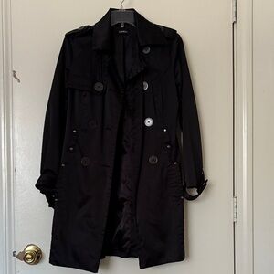 bebe Black Trench Coat